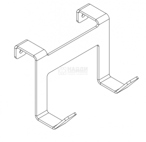 Крючок двойной (Черный муар)