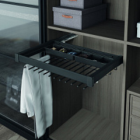 Брючница Starax с органайзером для аксессуаров базу 900мм,(860-890*475*125) направ.Blum Tandem ,антр