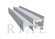 KO-09 Горизонтальный межсекционный  профиль Софт Тач Белый 5,9м