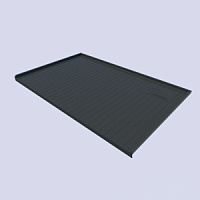 Гигиенический поддон АИВИН (пластик) шир. 1100мм,глуб.550мм Графит