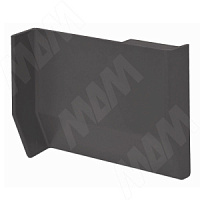 801/704 Заглушка для мебельного навеса,пластик,графит,правая