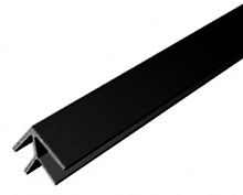 Планка Черная угловая для щита (елка) 4 мм L=600