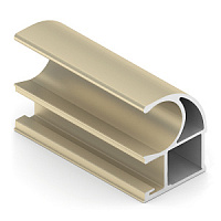 Профиль вертикальный С 1мм, зол.мат. 5400 мм