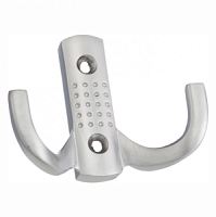 Крючок двухрожковый 2342В перфорация, хром (80шт.) (10702070/161024/3327547, КИТАЙ)