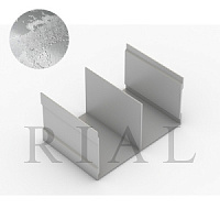 KR 02 ВП Направляющий Ш-образный профиль Хаспеадо Хром 5,9 м