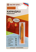 Карандаш мебельный, МАСТЕР СИТИ, 6г, 005 (Серый темный) (Lamarty Алюминий)