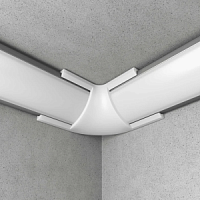 Угловой соеденитель белый