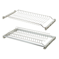 255-16Е Сушка для посуды Kalibra, 500 мм (сталь. хром 1 поддона. гл 277-347)