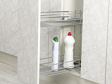 KS-250R Бутылочница Starax  2-х.ярусная,напр-Samet шир.250мм (203*475*495) част.выдв.,правая