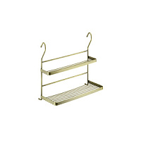 Полка двойная mix(340*150*300) Бронза