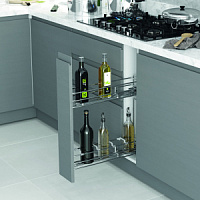  Бутылочница Tandem Blum ,Starax 2-х ярусная, шир. 150мм (106*475*495) част. выдв.,левая 