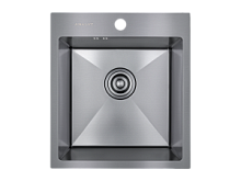 43*48 Металлическая мойка графит AMALET NORMAL 0,8 мм  4348-N-BL