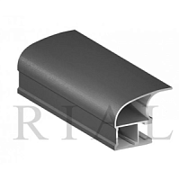 KR01 Вертикальный асимметричный профиль(ручка) Графит зернистый  5,5м