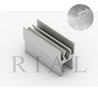 KR 08 Горизонтальный верхний профиль Хаспеадо Хром 5,9 м
