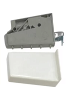 Навес регулируемый ABS с крышкой правый серый (комплект)