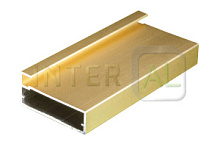 Фасадный профиль  Золото браш ПР-4 5800 мм