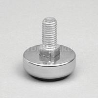 Ножка для трубы d=25 мм регулируемая металлическая М10 R-13М TDM, хром (300)