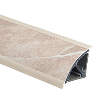 Пристеночный бортик REHAU Мрамор бежевый 231U 113 Soft-line 3000 мм