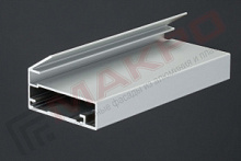 Фасадный профиль  Серебро шагрень ПР-4РУ 5800 мм