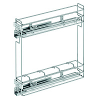 Бутылочница 150,Starax,2-х ярусная,(106*475*495) напрв.Blum Tandem,част. выдв.прав.Антрацит