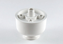 ОПЛ30 Опора регулируемая в пласт. D50 Н=30-45мм самоустанавливающаяся с пазом под отвертку белая