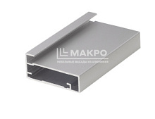 Фасадный профиль  Серебро шагрень ПР-4 5800 мм