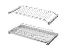 256-16E Сушка для посуды Kalibra, 600 мм (сталь. хром 1 поддона гл 277-347)