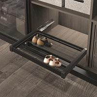 Выдвижная обувница в базу 900 мм, Starax, (860-890х475х150 мм), антрацит