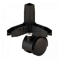 Коннектор 3 с колесной опорой (Черный) LK3К-10