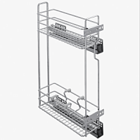 315S Механизм в базу Kalibra, 150 мм гл. 300 мм мягкий ход. хром (2 делителя) правая