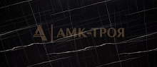 Стеновая панель ТРОЯ Черный Тунис 3074/S** шагрень 3000х600х6 мм