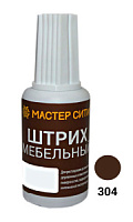 Штрих мебельный, МАСТЕР СИТИ, флакон 20мл, 304 (Орех) (Lamarty Вяз Швейцарский, Ноче Экко)