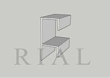 KT-05 Направляющий профиль нижний хром 5,0м