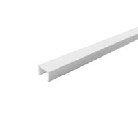 Планка Белая торцевая для щита 4 мм L=600