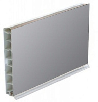 Цоколь кухонный 4 м с силиконом Алюминий гладкий