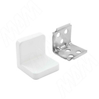 ANGLE Уголок мебельный с пластиковой накладкой 20*20, белый