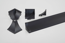 Пристеночный бортик REHAU Чёрный Mini-Plus 4200 мм