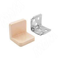 ANGLE Уголок мебельный с пластиковой накладкой 20*20, бежевый