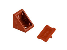 Мебельный монтажный уголок, пластик, груша, (2 части)