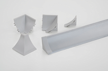 Пристеночный бортик REHAU Алюминий 157L Mini-Plus 4200 мм