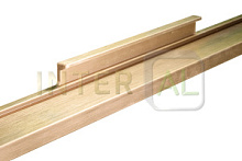 Фасадный профиль с интегр.ручкой (200мм) Золото браш ПР-4 3000 мм